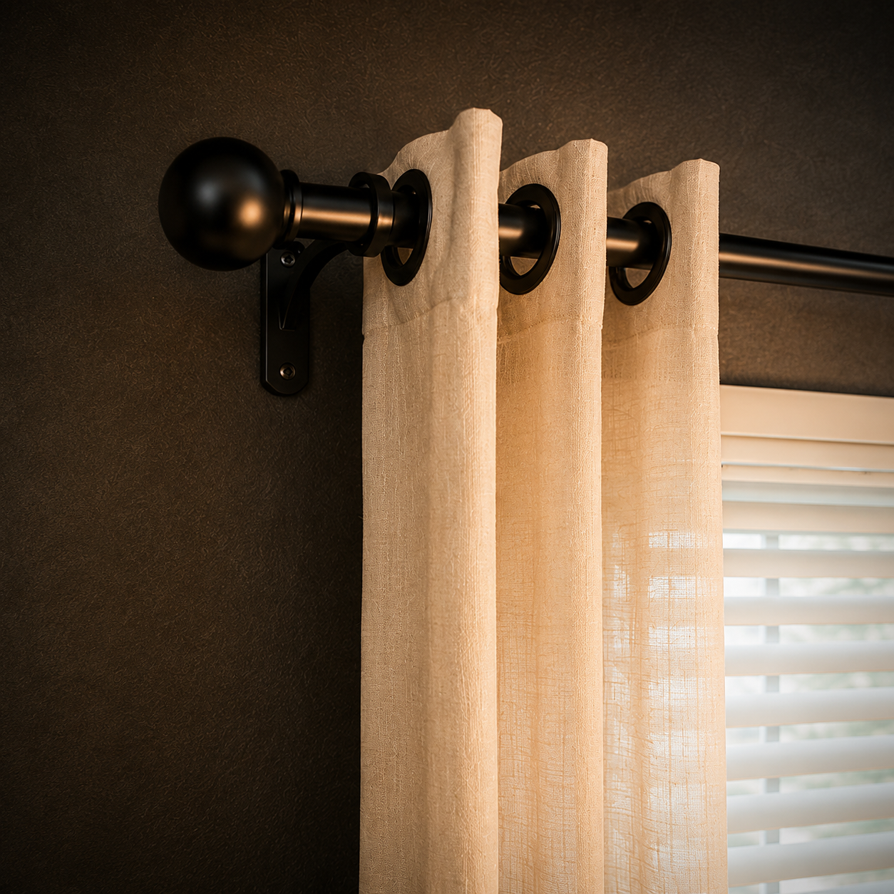 Curtain rod installation