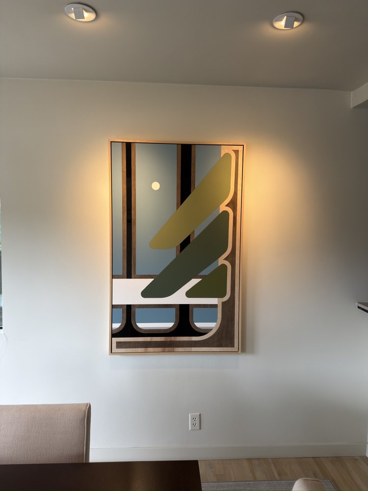 Mirror hanging work