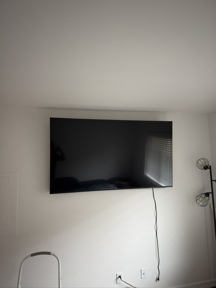 TV wall mount installation